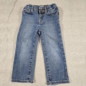 The Children's Place Denim Jeans Boys 2T Straight Leg Stretch Material Blue
